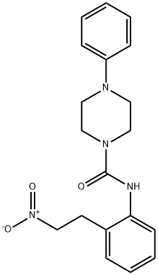 N-[2-(2-NITROETHYL)PHENYL]-4-PHENYLTETRAHYDRO-1(2H)-PYRAZINECARBOXAMIDE Struktur