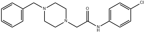 2-(4-BENZYLPIPERAZINO)-N-(4-CHLOROPHENYL)ACETAMIDE Struktur