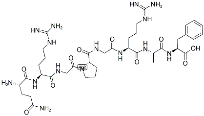 GLN-ARG-GLY-PRO-GLY-ARG-ALA-PHE Struktur