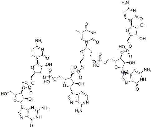 GCATGC, 5'-NON-PHOSPHORYLATED Struktur