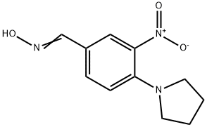 3-NITRO-4-(1-PYRROLIDINYL)BENZENECARBALDEHYDE OXIME Struktur