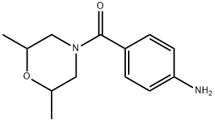 (4-AMINO-PHENYL)-(2,6-DIMETHYL-MORPHOLIN-4-YL)-METHANONE Struktur