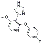 2-(4-FLUOROPHENOXY)-3-(1H-1,2,4-TRIAZOL-3-YL)-4-PYRIDINYL METHYL ETHER Struktur