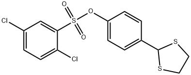 4-(1,3-DITHIOLAN-2-YL)PHENYL 2,5-DICHLOROBENZENESULFONATE Struktur