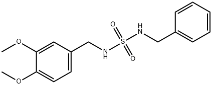 N-BENZYL-N'-(3,4-DIMETHOXYBENZYL)SULFAMIDE Struktur