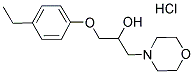 1-(4-ETHYLPHENOXY)-3-MORPHOLIN-4-YLPROPAN-2-OL HYDROCHLORIDE Struktur