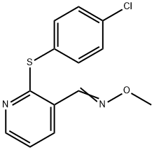 2-[(4-CHLOROPHENYL)SULFANYL]NICOTINALDEHYDE O-METHYLOXIME Struktur