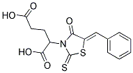 2-[(5Z)-5-BENZYLIDENE-4-OXO-2-THIOXO-1,3-THIAZOLIDIN-3-YL]PENTANEDIOIC ACID Struktur