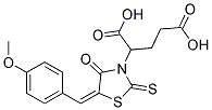 2-[(5E)-5-(4-METHOXYBENZYLIDENE)-4-OXO-2-THIOXO-1,3-THIAZOLIDIN-3-YL]PENTANEDIOIC ACID Struktur