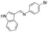 4-BROMO-N-[-1H-INDOL-3-YLMETHYLIDENE]ANILINE Struktur