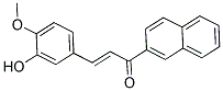 3-(3-HYDROXY-4-METHOXYPHENYL)-1-(2-NAPHTHYL)PROP-2-EN-1-ONE Struktur