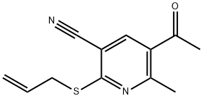 5-ACETYL-2-(ALLYLSULFANYL)-6-METHYLNICOTINONITRILE Struktur