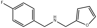 (4-FLUORO-BENZYL)-FURAN-2-YLMETHYL-AMINE Struktur