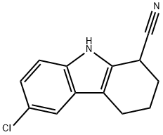 6-CHLORO-2,3,4,9-TETRAHYDRO-1H-CARBAZOLE-1-CARBONITRILE Struktur