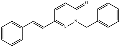 2-BENZYL-6-STYRYL-3(2H)-PYRIDAZINONE Struktur