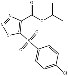 ISOPROPYL 5-[(4-CHLOROPHENYL)SULFONYL]-1,2,3-THIADIAZOLE-4-CARBOXYLATE Struktur