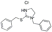 3-BENZYL-2-(BENZYLTHIO)-4,5-DIHYDRO-1H-IMIDAZOL-3-IUM CHLORIDE Struktur