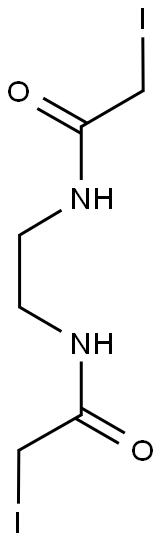 N,N'-ETHYLENEBIS(IODOACETAMIDE) Struktur