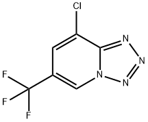 8-CHLORO-6-(TRIFLUOROMETHYL)[1,2,3,4]TETRAAZOLO[1,5-A]PYRIDINE Struktur