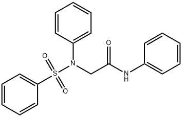 N-PHENYL-2-[(PHENYLSULFONYL)ANILINO]ACETAMIDE Struktur