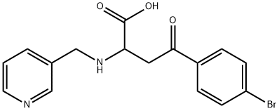 4-(4-BROMOPHENYL)-4-OXO-2-[(3-PYRIDINYLMETHYL)AMINO]BUTANOIC ACID Struktur