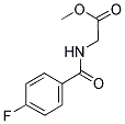 (4-FLUORO-BENZOYLAMINO)-ACETIC ACID METHYL ESTER Struktur