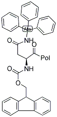 FMOC-ASN(TRT)-WANG RESIN Struktur