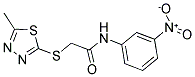 2-[(5-METHYL-1,3,4-THIADIAZOL-2-YL)SULFANYL]-N-(3-NITROPHENYL)ACETAMIDE Struktur