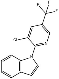 1-[3-CHLORO-5-(TRIFLUOROMETHYL)-2-PYRIDINYL]-1H-INDOLE Struktur