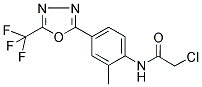 N1-(2-METHYL-4-[5-(TRIFLUOROMETHYL)-1,3,4-OXADIAZOL-2-YL]PHENYL)-2-CHLOROACETAMIDE Struktur