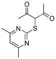 3-[(4,6-DIMETHYLPYRIMIDIN-2-YL)THIO]PENTANE-2,4-DIONE Struktur