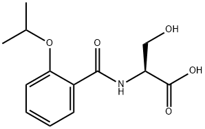 3-HYDROXY-2-(2-ISOPROPOXY-BENZOYLAMINO)-PROPIONIC ACID Struktur