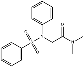 N,N-DIMETHYL-2-[(PHENYLSULFONYL)ANILINO]ACETAMIDE Struktur