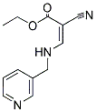 ETHYL 2-NITRILO-3-((3-PYRIDYLMETHYL)AMINO)PROP-2-ENOATE Struktur