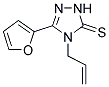 4-ALLYL-5-(2-FURYL)-2,4-DIHYDRO-3H-1,2,4-TRIAZOLE-3-THIONE Struktur