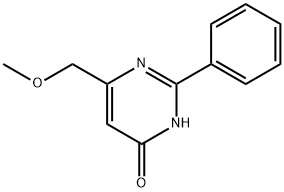 4-HYDROXY-6-METHOXYMETHYL-2-PHENYLPYRIMIDINE Struktur