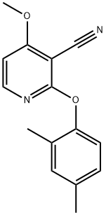 2-(2,4-DIMETHYLPHENOXY)-4-METHOXYNICOTINONITRILE Struktur