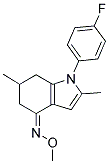 (1-(4-FLUOROPHENYL)-2,6-DIMETHYL(5,6,7-TRIHYDROINDOL-4-YLIDENE))METHYLOXIME Struktur