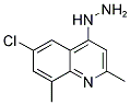 6-CHLORO-2,8-DIMETHYL-4-HYDRAZINOQUINOLINE Struktur