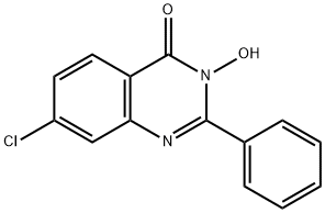 7-CHLORO-3-HYDROXY-2-PHENYL-4(3H)-QUINAZOLINONE Struktur