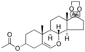 5-ANDROSTEN-7-OXA-17-ETHYLENEKETAL 3-ACETATE Struktur