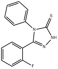 5-(2-FLUOROPHENYL)-4-PHENYL-4H-1,2,4-TRIAZOLE-3-THIOL Struktur