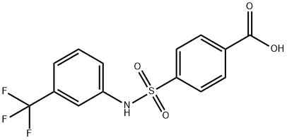 4-(3-TRIFLUOROMETHYL-PHENYLSULFAMOYL)-BENZOIC ACID Struktur