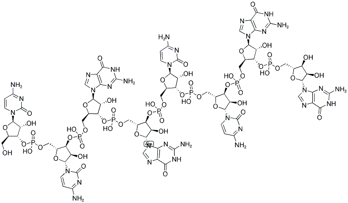 CCGGCCGG, 5'-NON-PHOSPHORYLATED Struktur