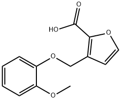 3-(2-METHOXY-PHENOXYMETHYL)-FURAN-2-CARBOXYLIC ACID Struktur