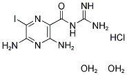 6-IODOAMILORIDE, HYDROCHLORIDE, DIHYDRATE Struktur