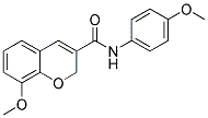 8-METHOXY-N-(4-METHOXYPHENYL)-2H-CHROMENE-3-CARBOXAMIDE Struktur