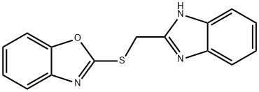 2-[(1H-BENZIMIDAZOL-2-YLMETHYL)THIO]-1,3-BENZOXAZOLE Struktur