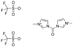 1,1'-CARBONYLBIS(3-METHYLIMIDAZOLIUM), TRIFLATE Struktur