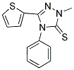 1-METHYL-4-PHENYL-3-(2-THIENYL)-1,2,4-TRIAZOLINE-5-THIONE Struktur